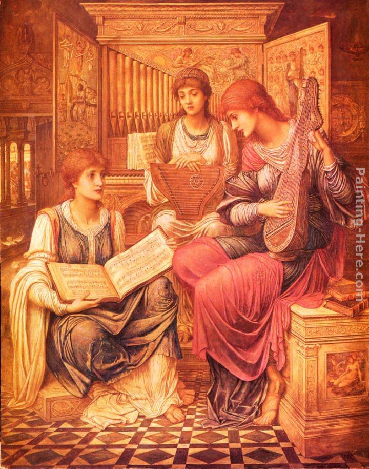 John Melhuish Strudwick The Music of a Bygone Age